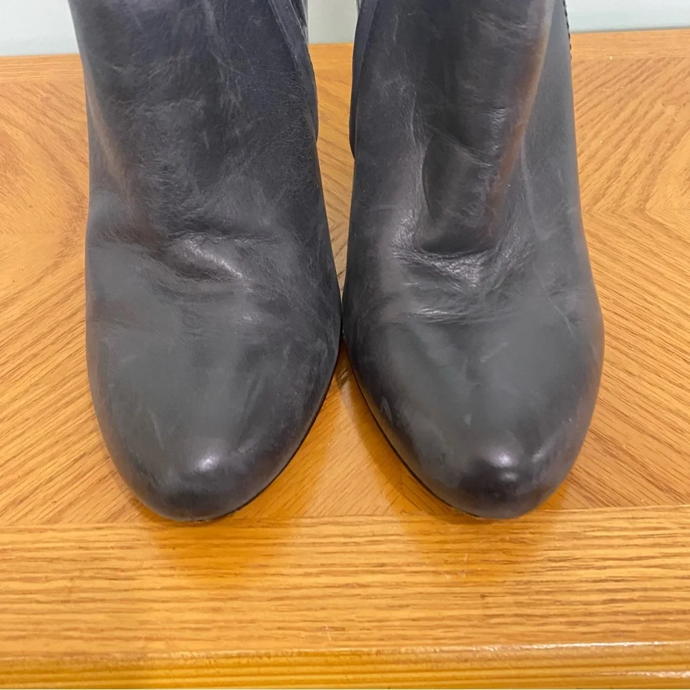 Coach‎ Hanni Leather Black Booties Heeled Sz 10 Read Description Please - Picture 7 of 15